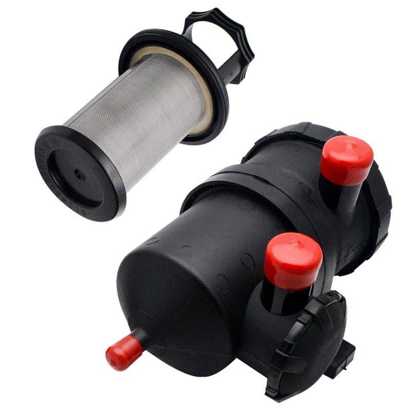 MACHSWON Oil Catch Can Stainless Filter Universal Provent Tank 200 Replacement Filter Turbo Diesel Compact Baffled Oil Catch Can 4WD Turbo Charge Diesel - Image 1